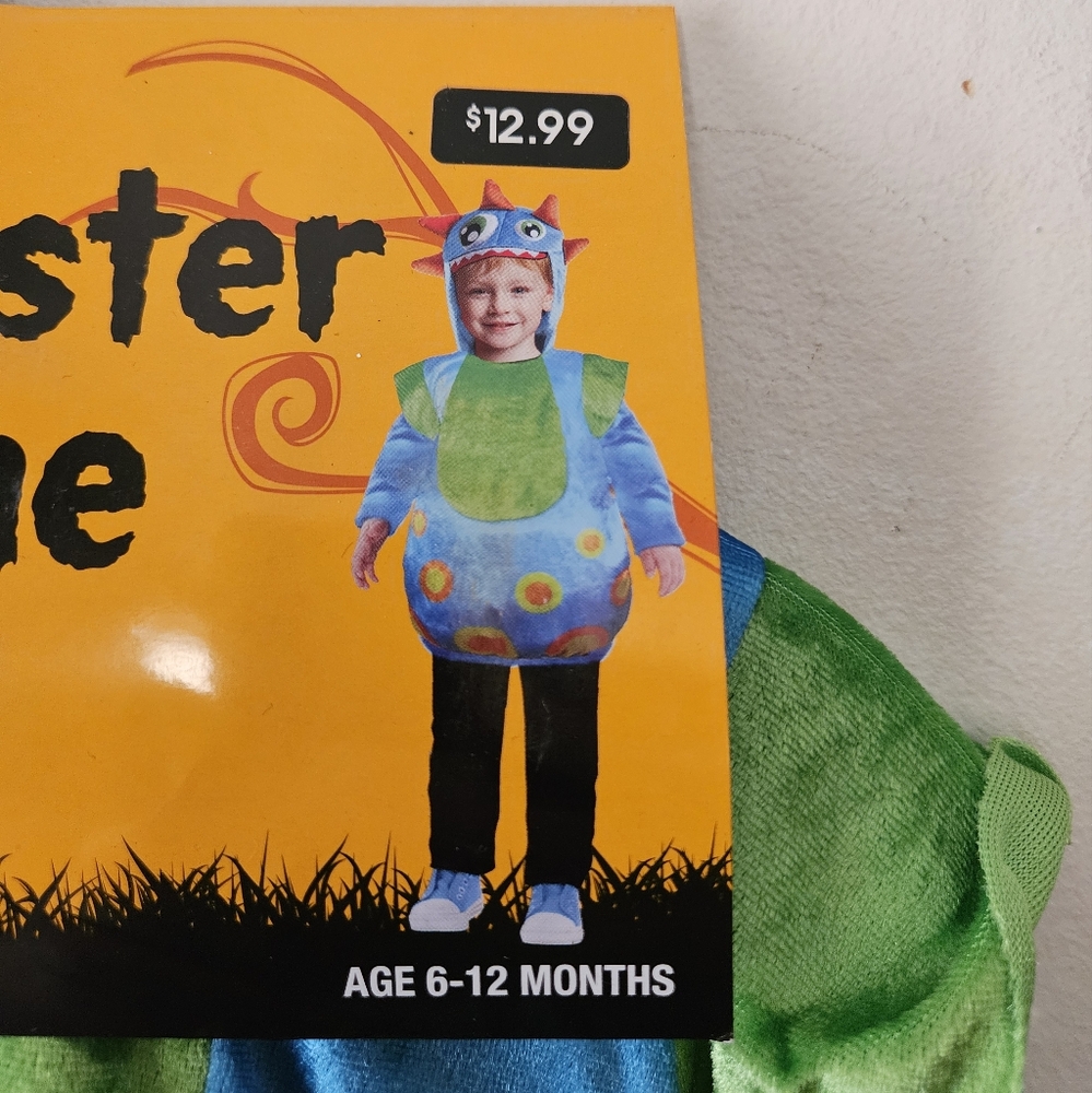 New Kids Monster Costume Sz 6-12 Months